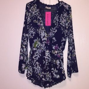 Floral Sheer Romper